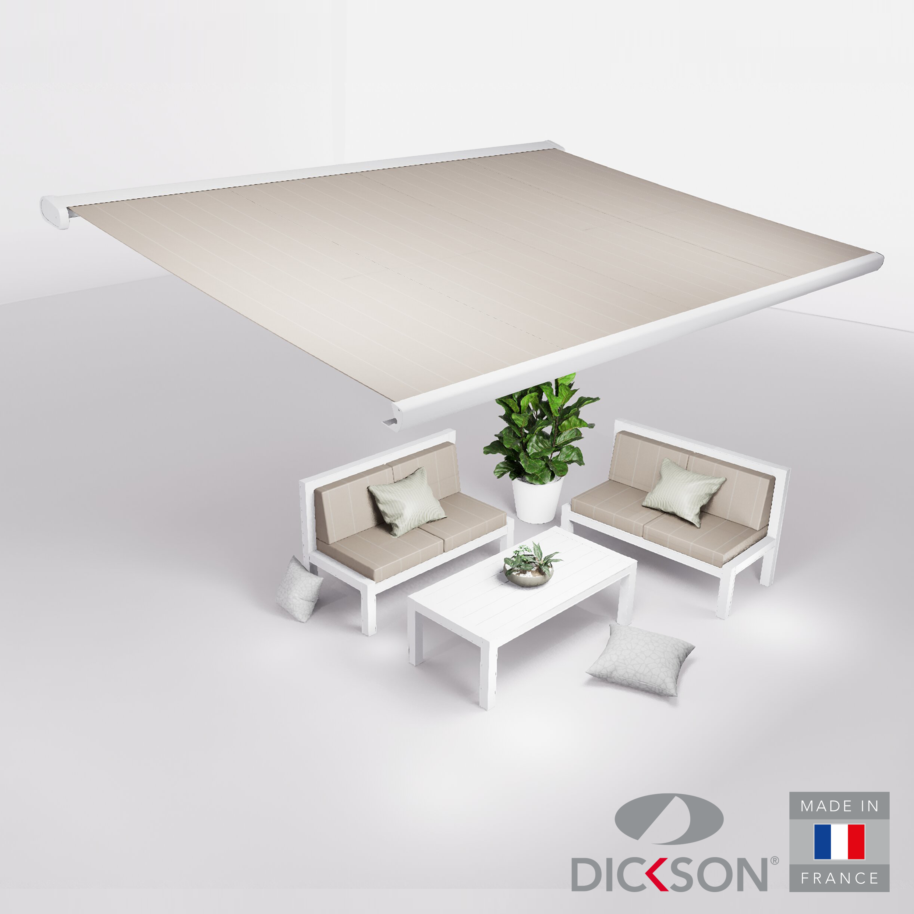 Ensemble Store banne et salon de jardin MEEL - 4 places Canapés