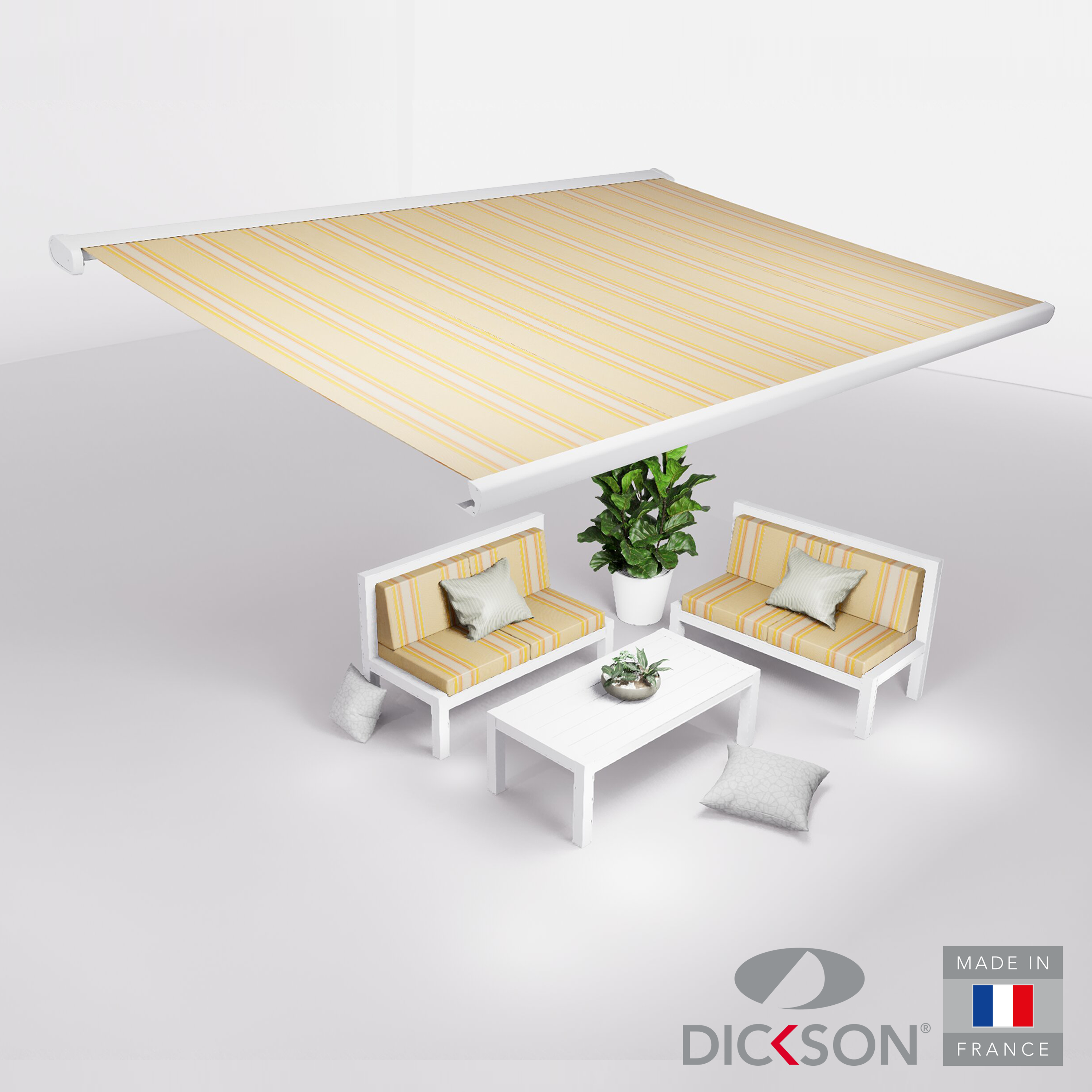 Ensemble Store banne et salon de jardin MEEL - 4 places Canapés
