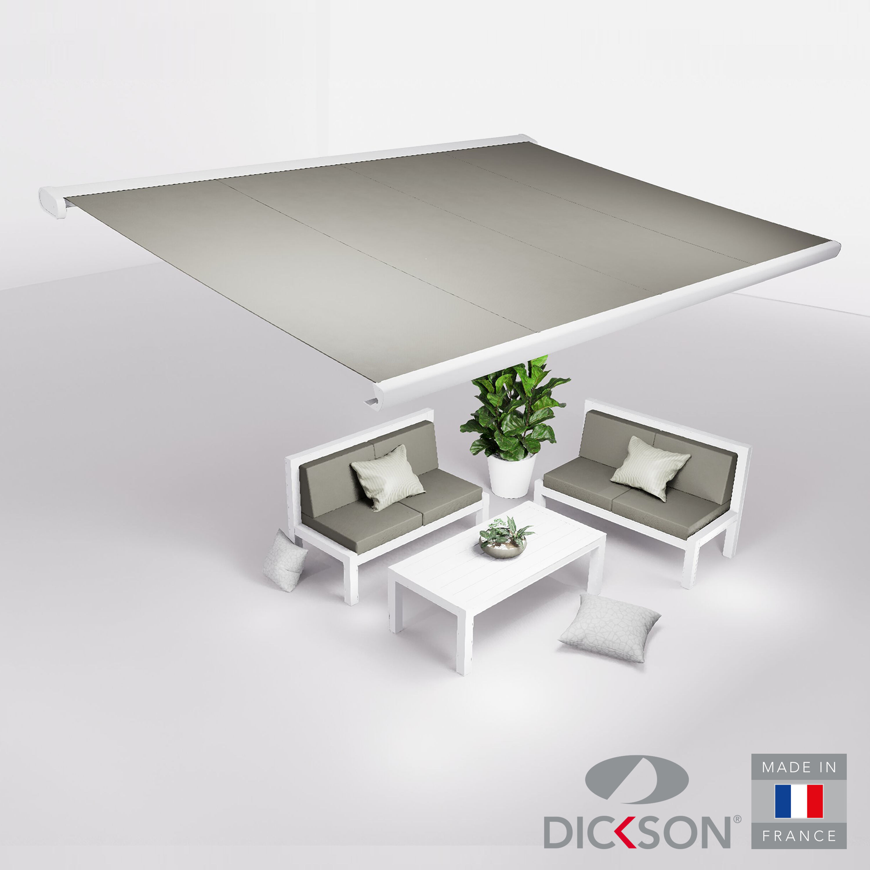 Ensemble Store banne et salon de jardin MEEL - 4 places Canapés
