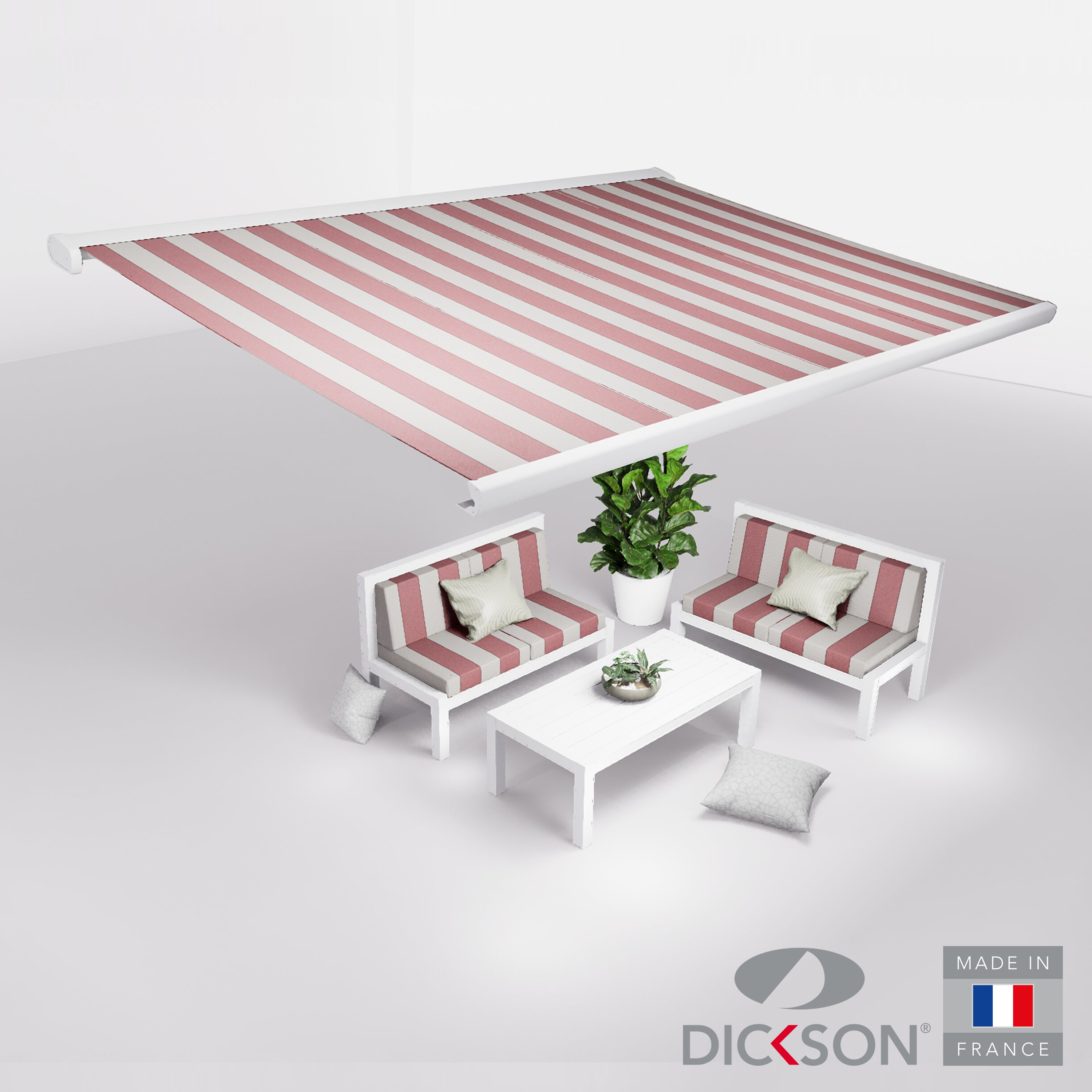 Ensemble Store banne et salon de jardin MEEL - 4 places Canapés
