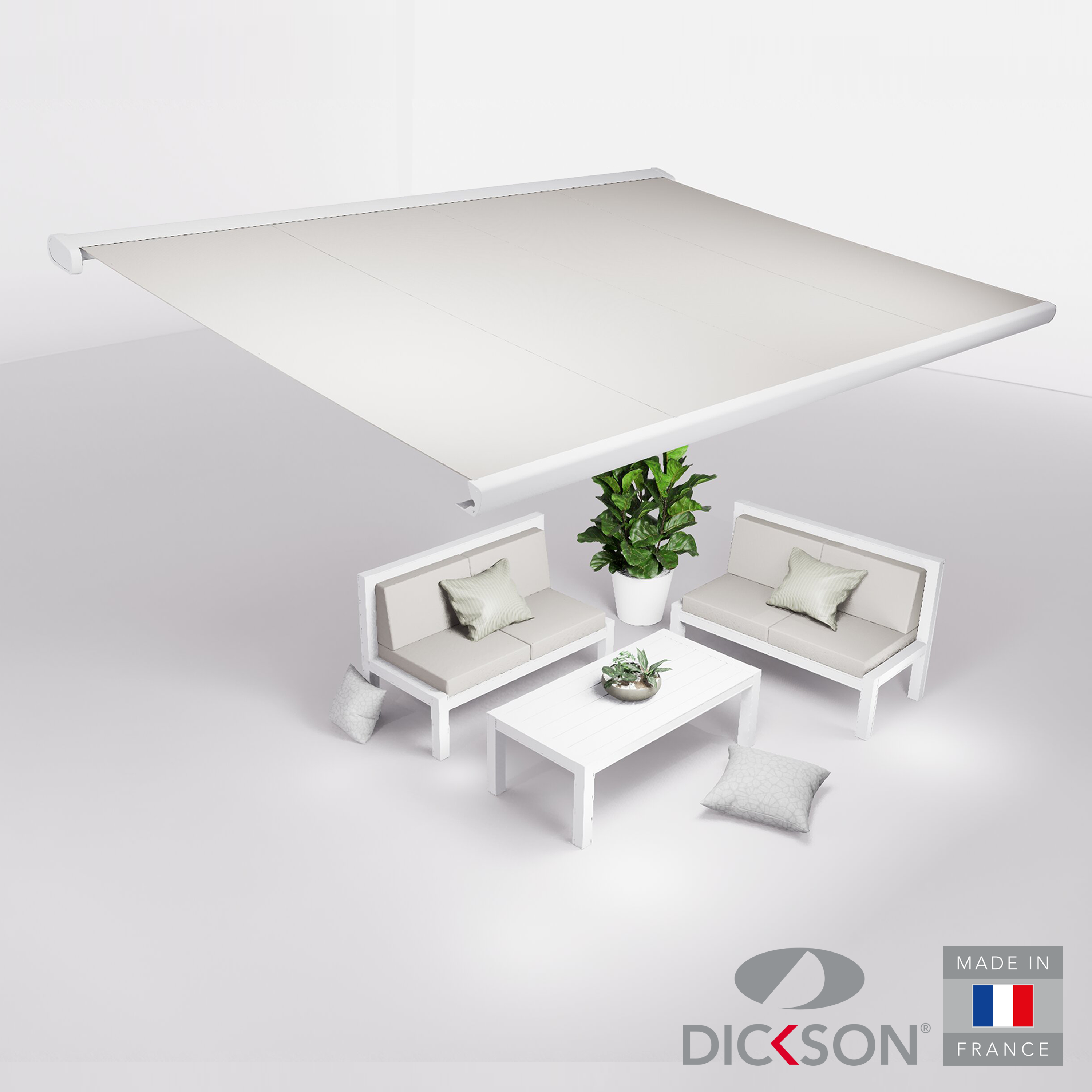 Ensemble Store banne et salon de jardin MEEL - 4 places Canapés