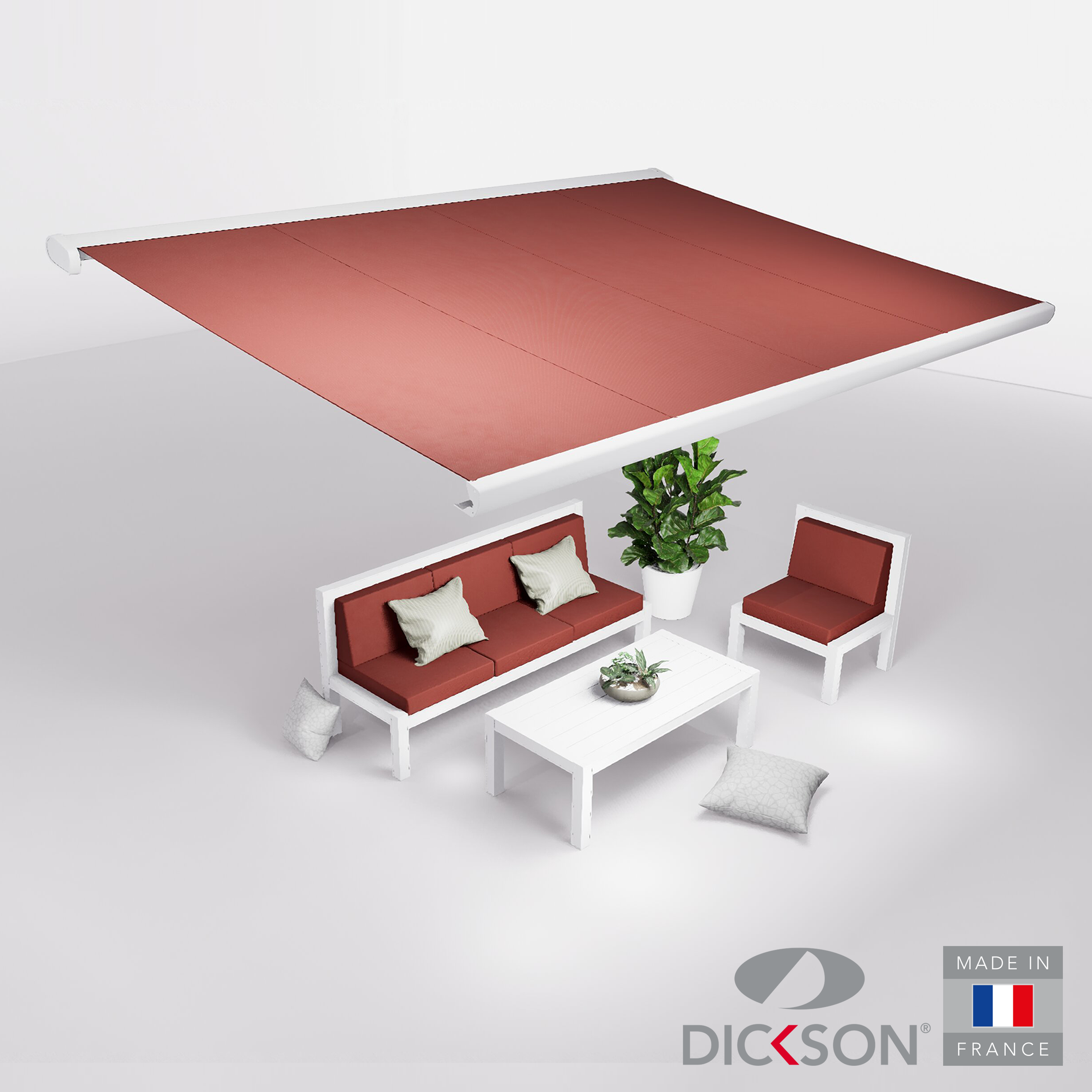 Ensemble Store banne et salon de jardin MEEL - 4 places