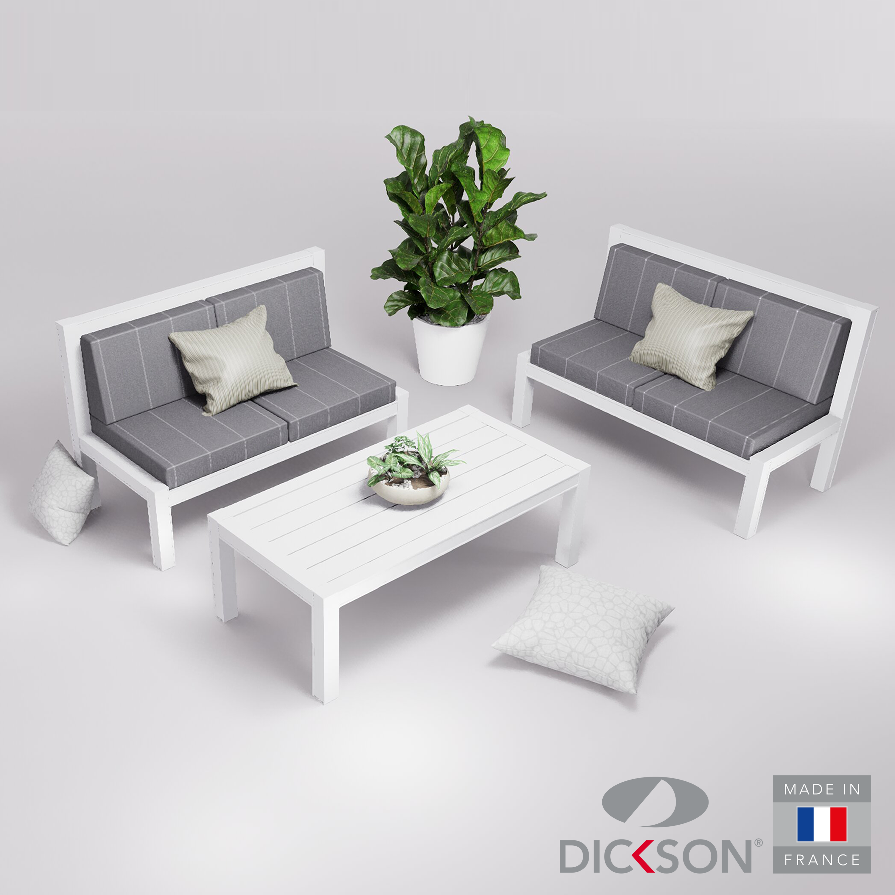 Salon de jardin 4 places - canapés
