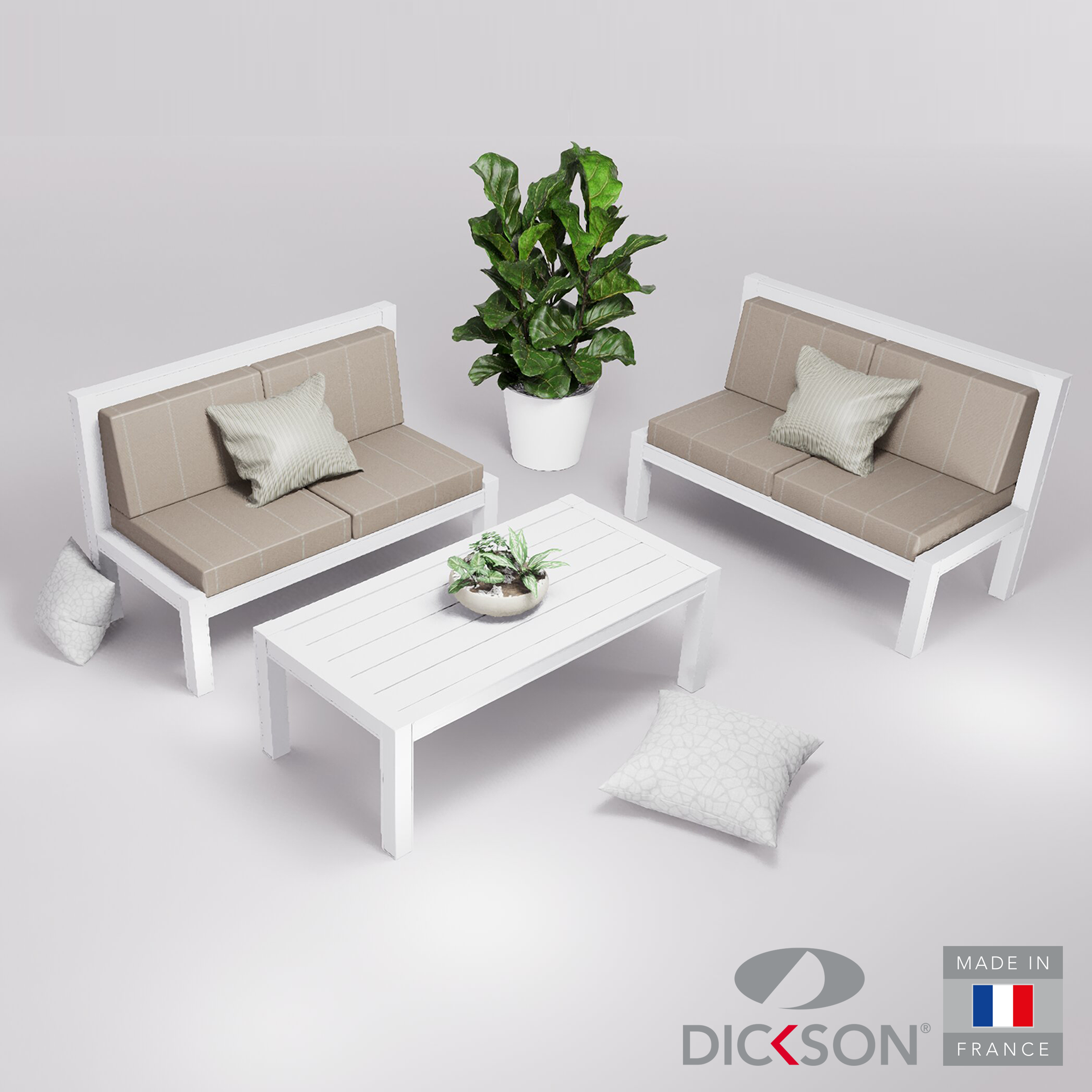 Salon de jardin 4 places - canapés