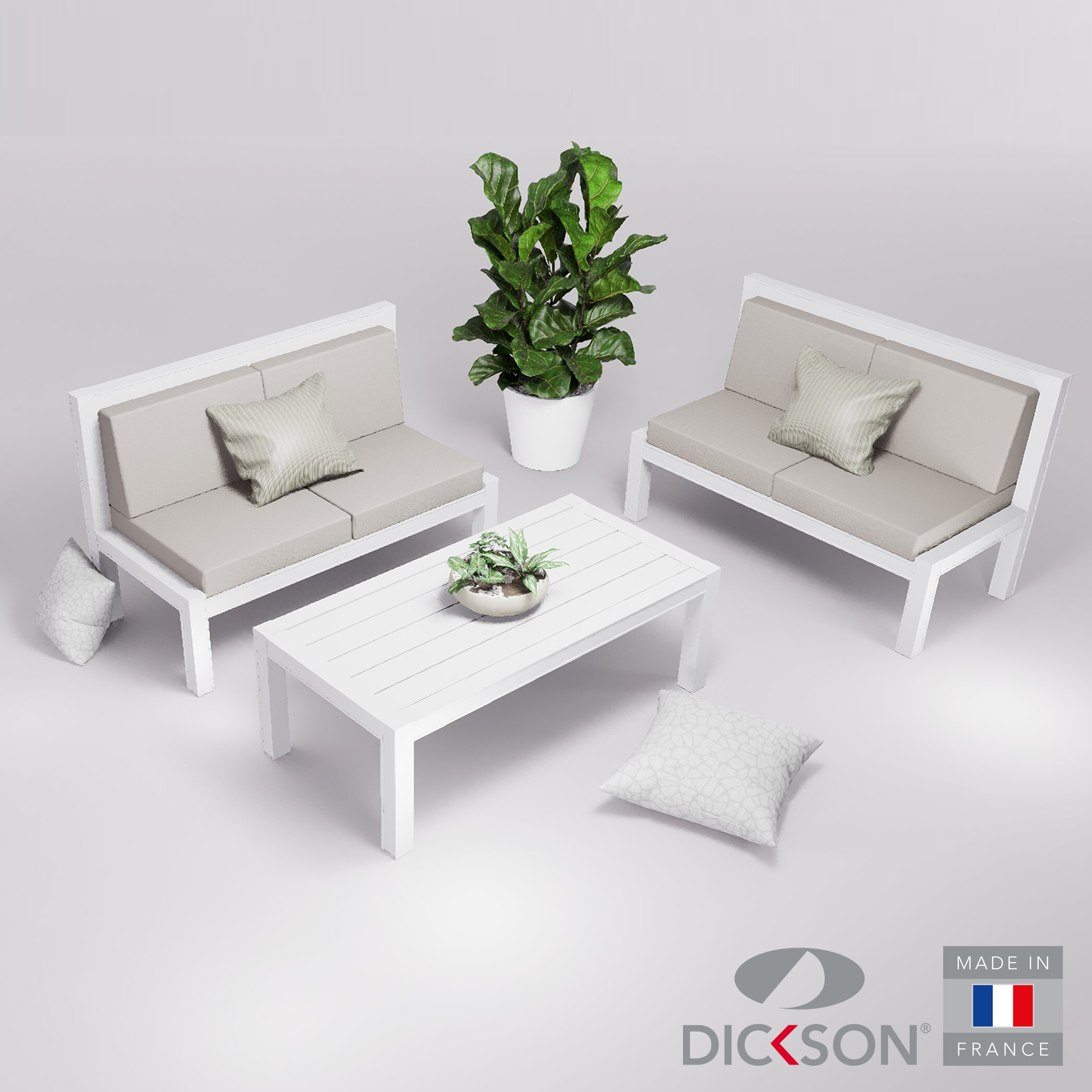 Salon de jardin 4 places - canapés