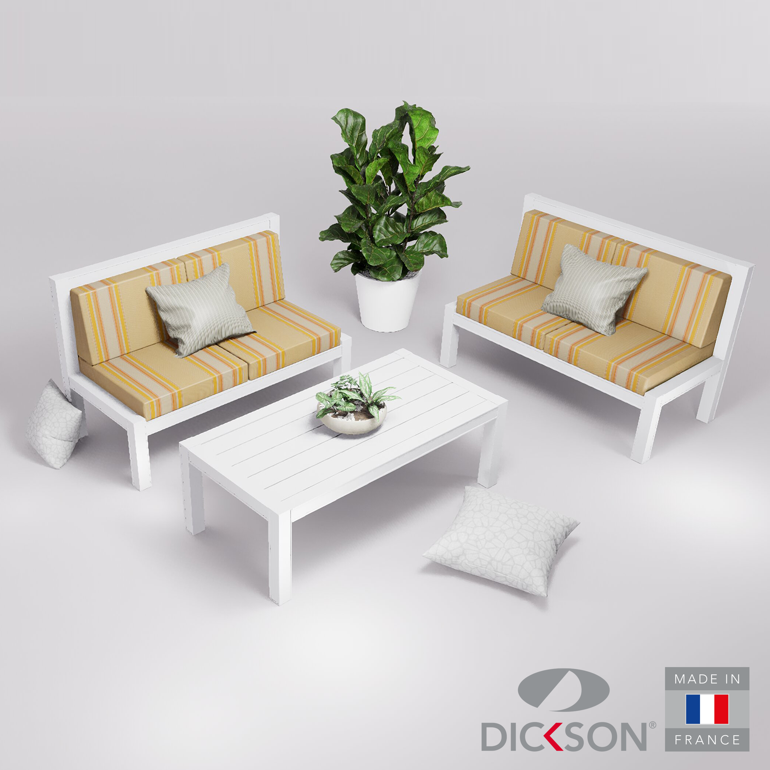 Salon de jardin 4 places - canapés