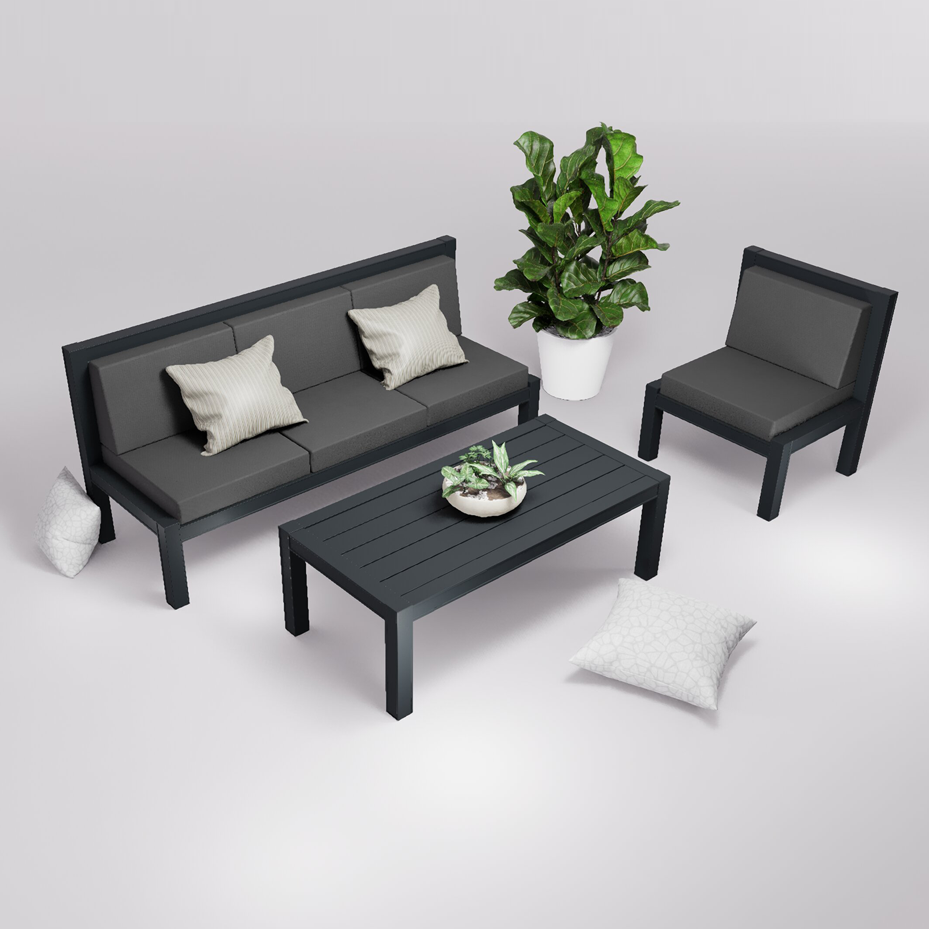 Salon de jardin 4 places