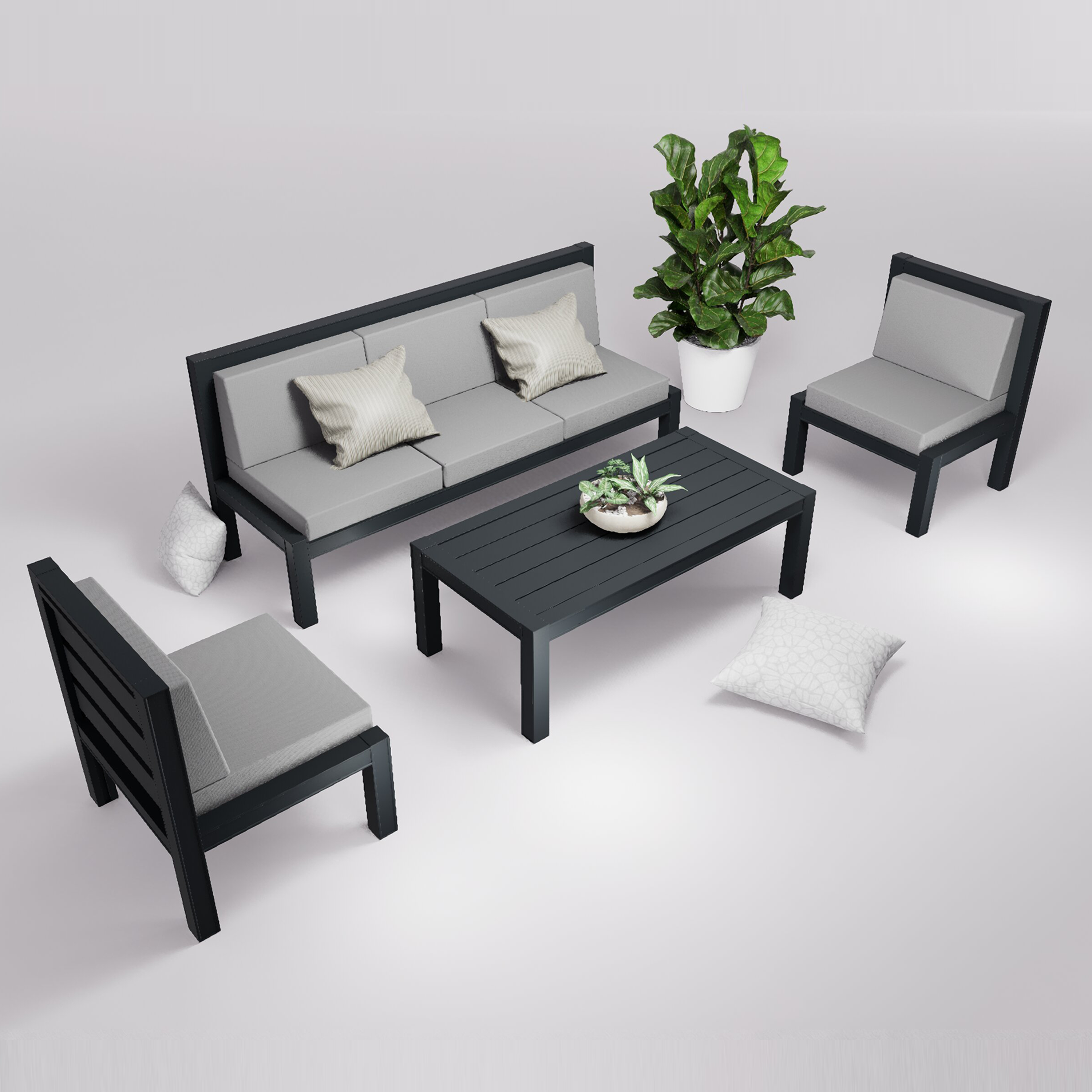 Salon de jardin 5 places