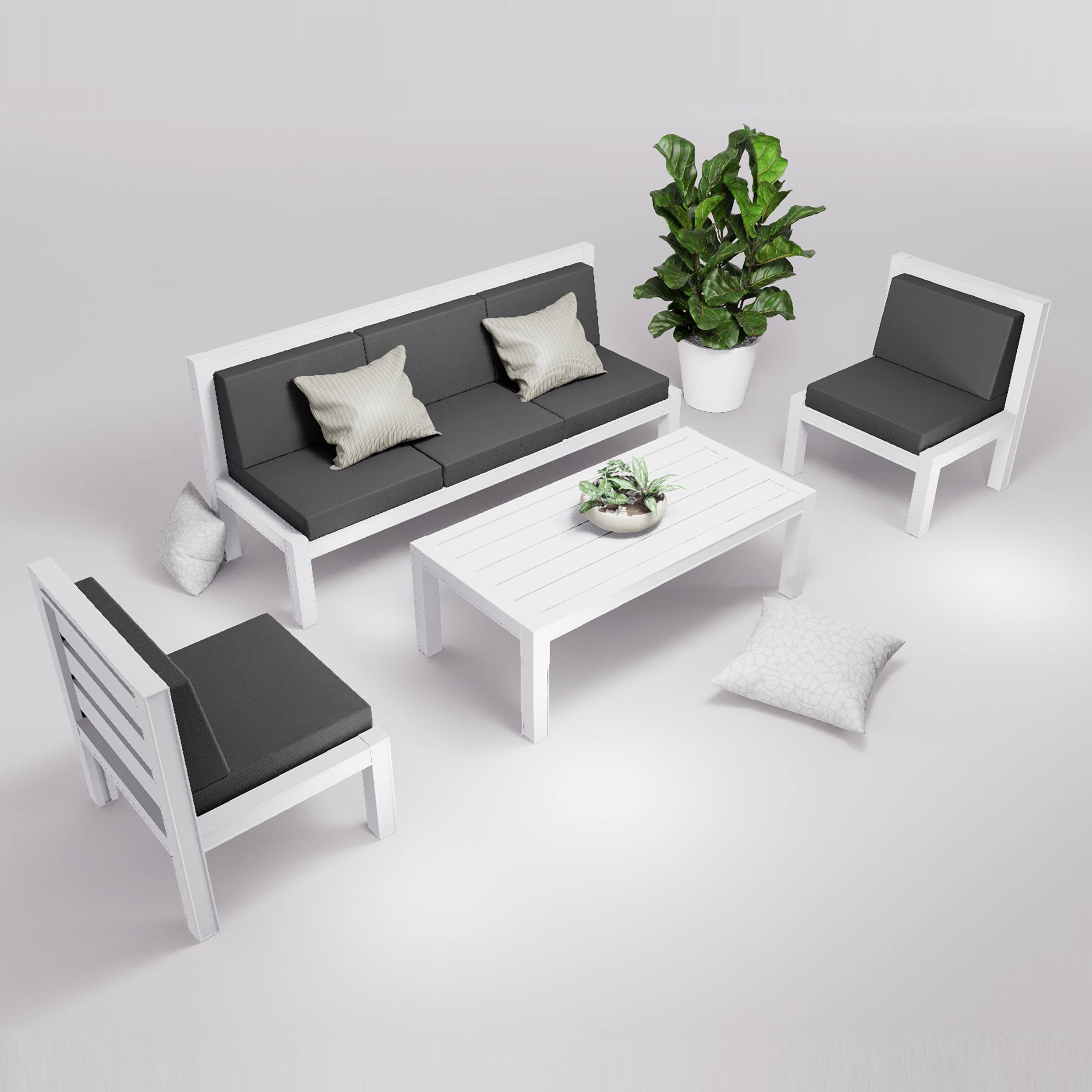 Salon de jardin 5 places